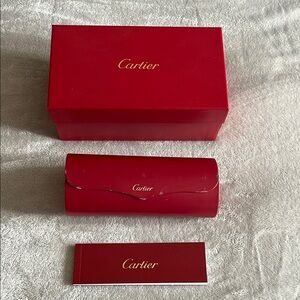Cartier Red Box and Case Set
